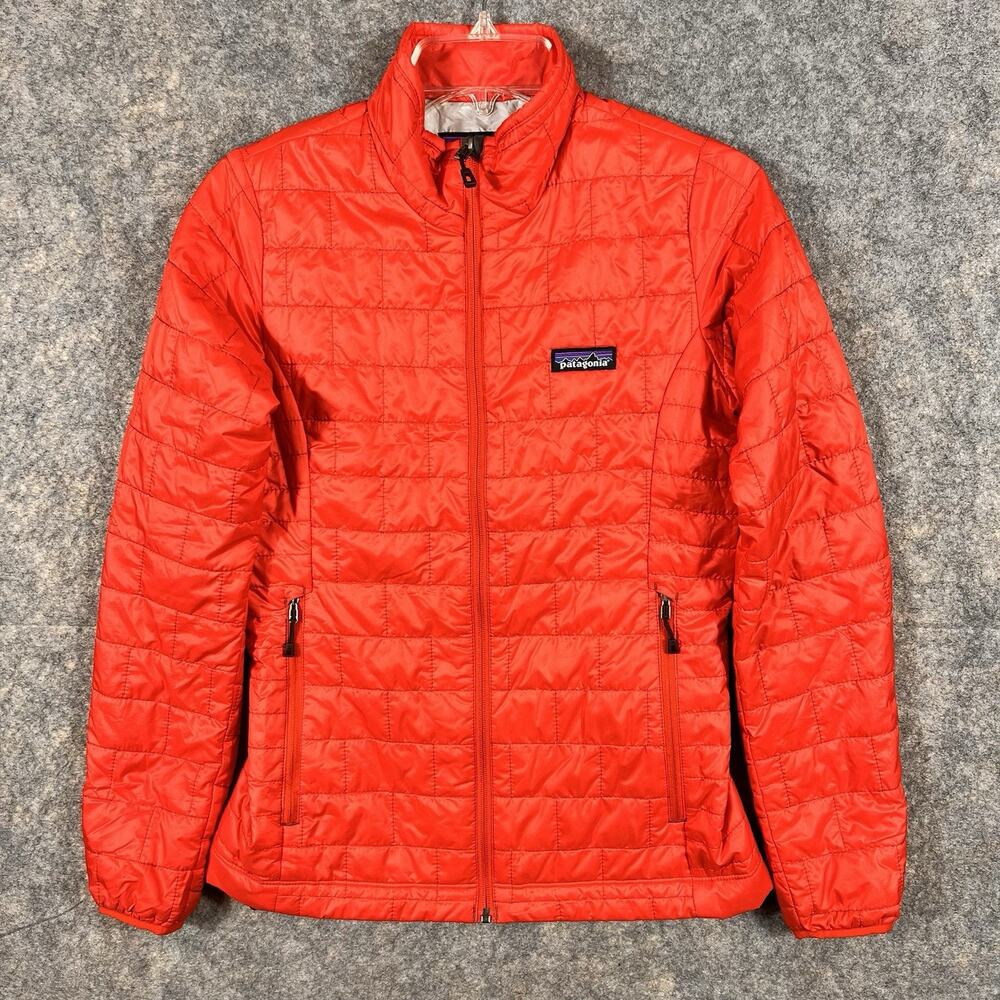 Patagonia Red Nano Puff Women’s‎ Jacket Quilted Primaloft size XS
